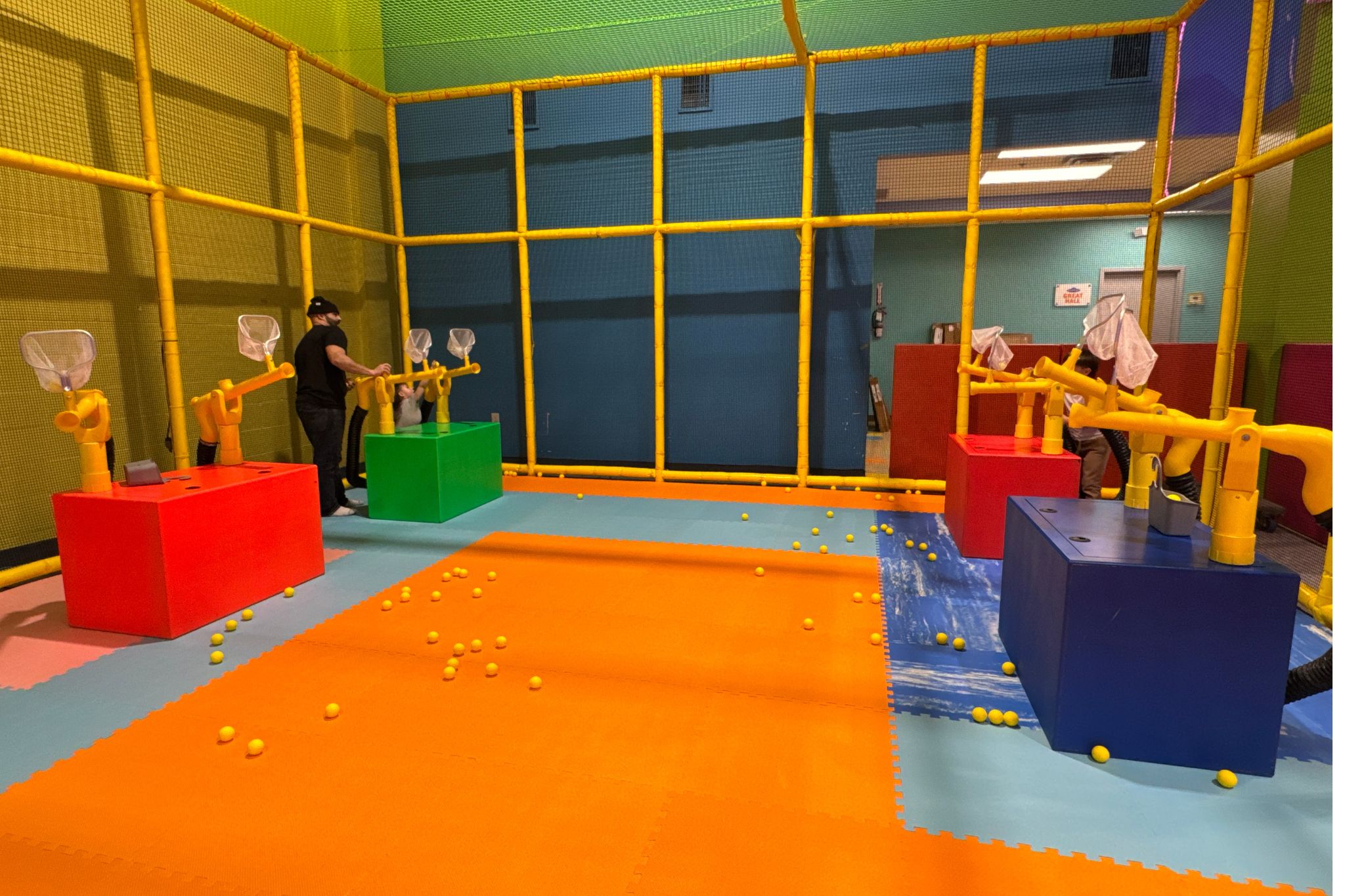 Kids Sports Zone with Mini Basketball Hoops