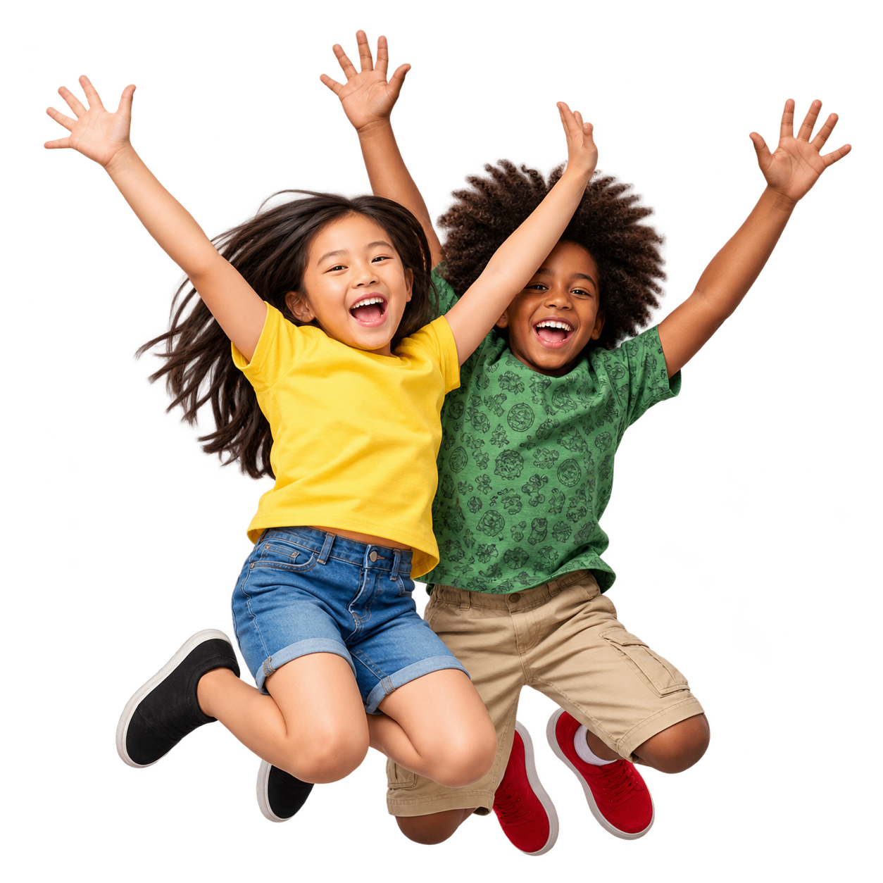 Happy Kids Jumping at Playtopia Burlington Indoor Playground